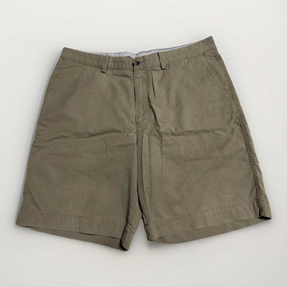Tommy Bahama Chino Shorts Mens Size 36‎ Olive Green Stretch Tencel